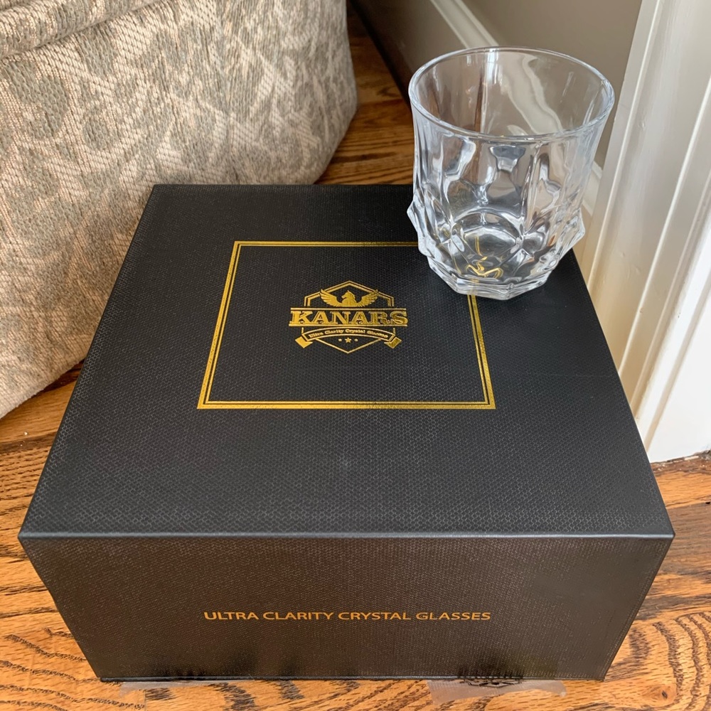 Crystal Whiskey Glasses- Set of 4